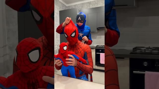 He wanted to see him #spiderman #funny