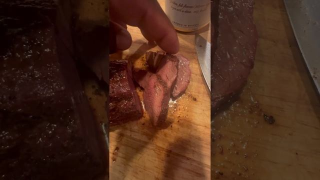 Perfect cooked venison backstrap #shorts #deer #deermeat