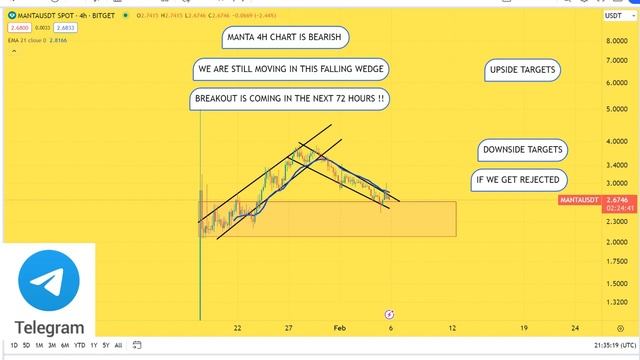 MANTA Prediction 05/FEB MANTA  Coin Price News Today - Crypto Technical Analysis Update Price Now
