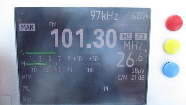 [Tropo] 101.3 v Jouluradio (Lappeenranta/Mustola)(Finland)~99km 130 m   271°   0.05 kW (TRP)