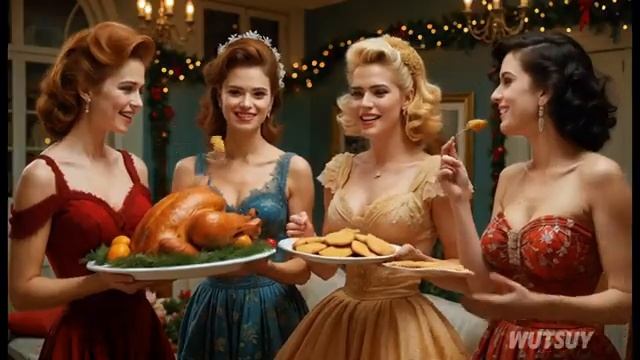 Retro Christmas  1950s AI Short Film