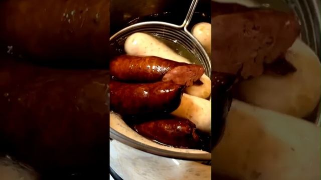 Bacon Sausage Soup🥘#shorts  #food #polishfood