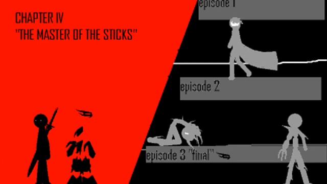 Menu for the legend of the stick chapter iv "the master of the sticks"