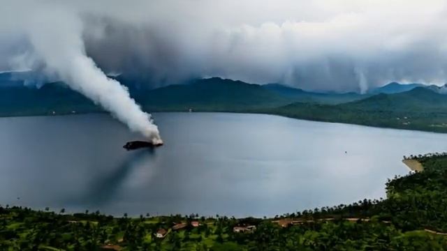 Apocalypse. Volcano Eruption A Fiery Display of Nature's Explosive Power