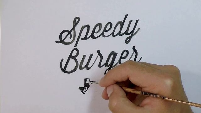 Speedy Burger Watercolor