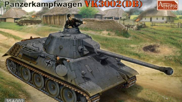 Распаковка Amusing Hobby 1 35 35A002 Panzerkampfwagen VK3002(DB)