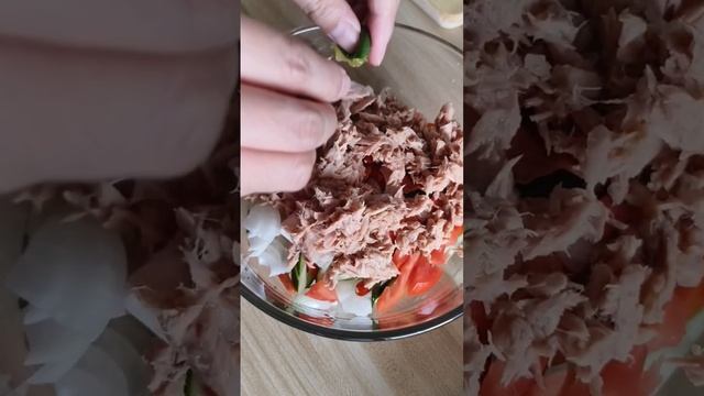 Cucumber Tuna Tomato Salad