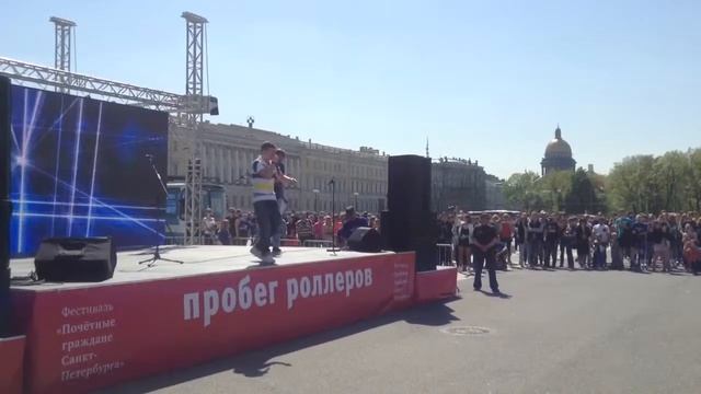 Битбокс. Валентин Фокин на пробеге роллеров. 17.05.2014 (2)