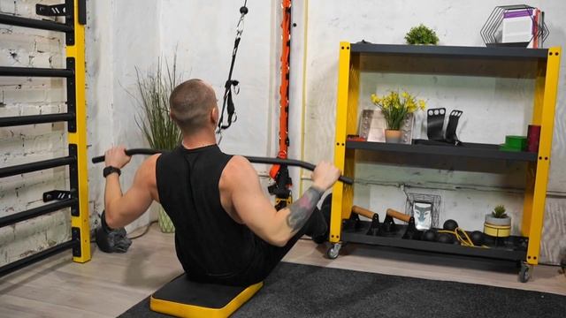 Блочный тренажер на эспандерах HOMFIT FlexiBlock