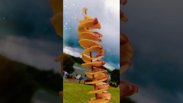 Yummy Potato Spiral Chips #shorts #chips #potato #potatochips #fry