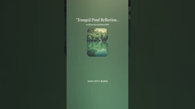 Lo-fi. Tranquil Pond Reflections