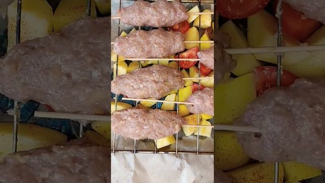 Люла кебаб в духовке. #shorts #cooking #subscribe #tjk #fyp