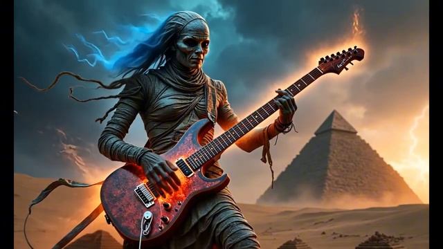HARD ROCK MUSIC 🎸 Rock of the Pharaohs - Mummies Unleashed on Guitar and Drums _ AI Music Vídeo