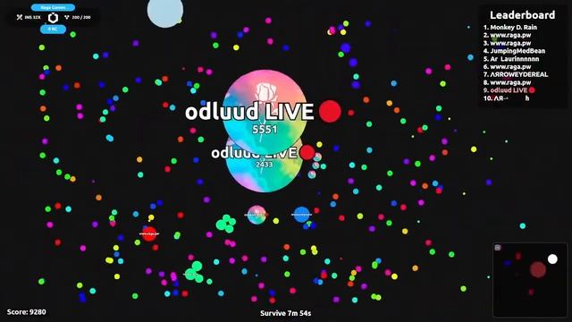 🔴Live-Agar.io Raga Mod (Birthday Live )