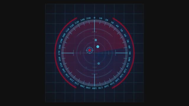 HUD-animation. Radar