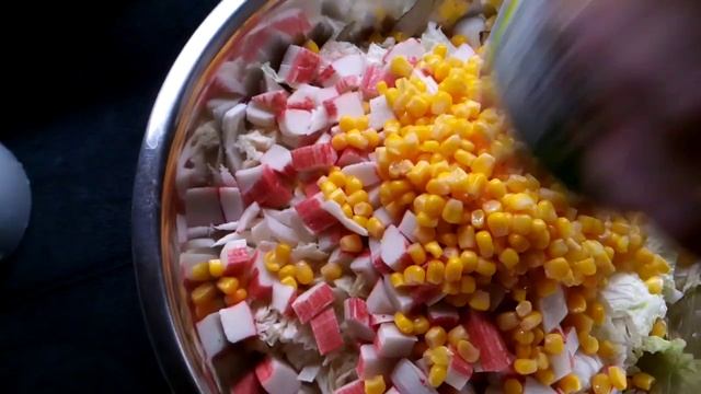 Mars. Salat z pekingské zelí. Zvládne to i dítě. Салат из пекинской капусты. Справится и ребенок