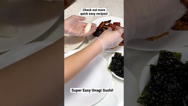 Quick Easy Recipe | Eel Sushi | Unagi Sushi #shorts