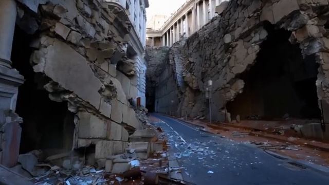 Apocalypse. Earth after people. Silent Ruins of a Concrete Jungle