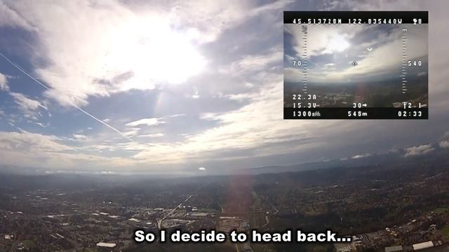 FPV Incident... Zephyr 2 snaps in two. GoPro falls 2200ft!!!!