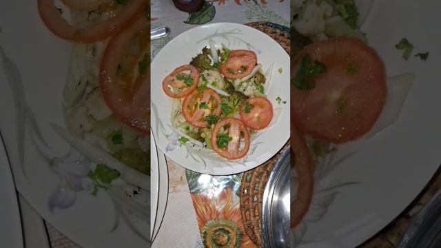 Carne assada com batata.
