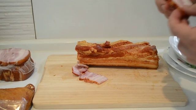 Копченая свинина.видео.