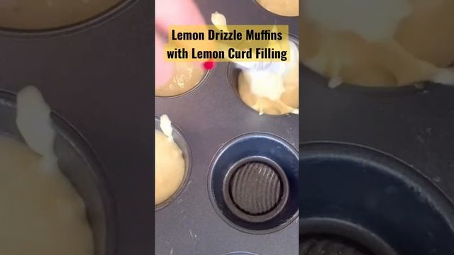 Lemon Drizzle Muffins with Lemon Curd Filling