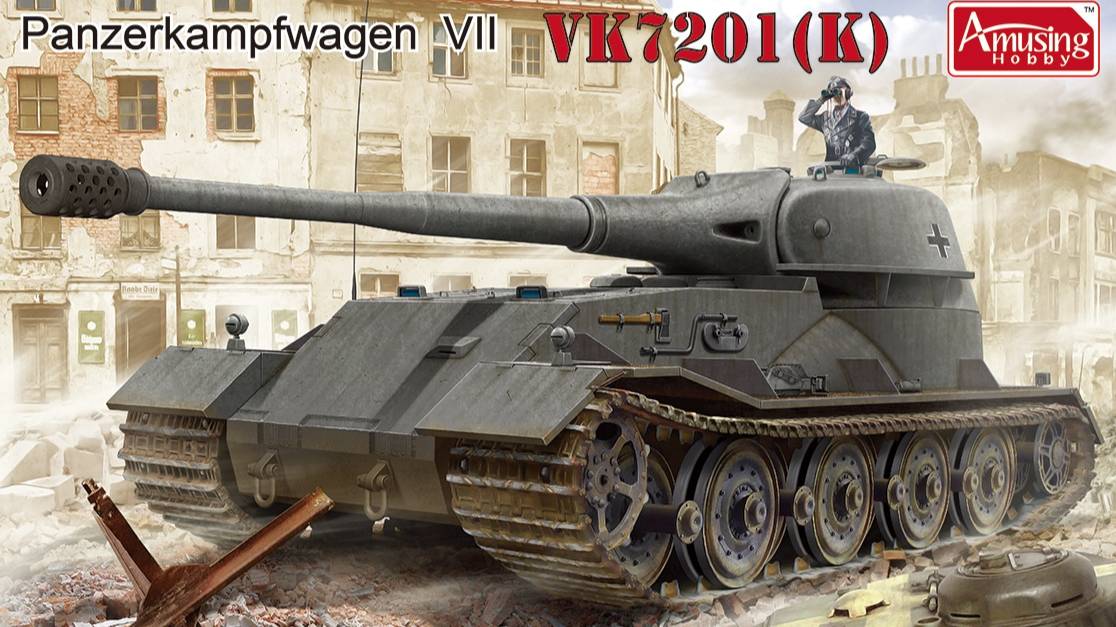 Распаковка Amusing hobby 1 35 35A007 Panzerkampfwagen VII VK72.01(K)