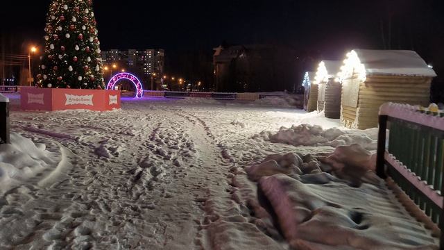 Нижневартовск. Ночная прогулка по Нижегородску. Ночной город. Зимняя прогулка.