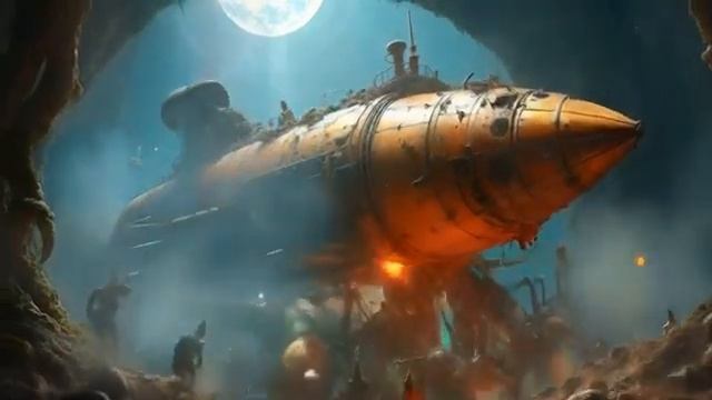 Steampunk. Crash in Space