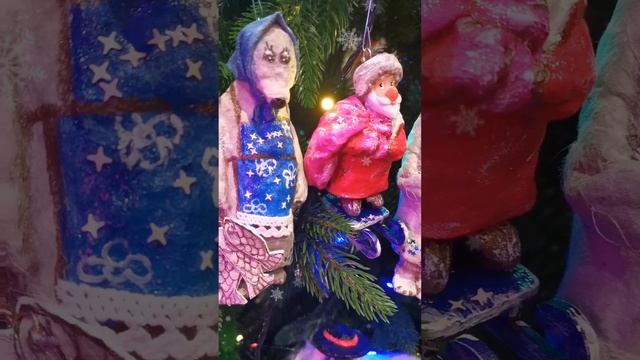#ватнаяигрушка ДЕД МОРОЗ И МЕДВЕДИ #игрушкиизваты #леся_из_сказочного_леса