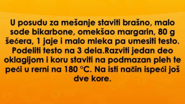 Mimoza kolac Recept