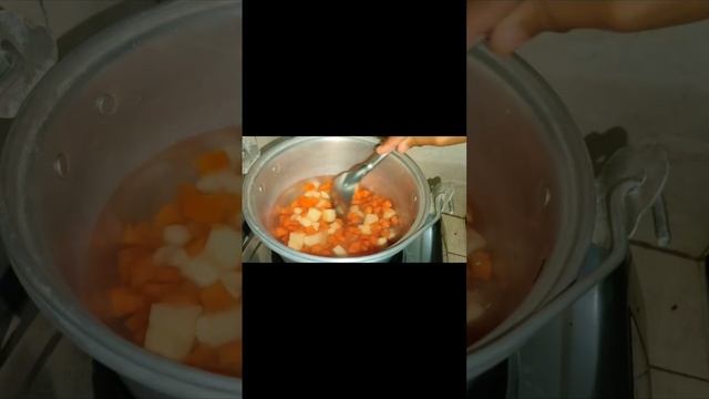 POTATO SALAD with carrots, cucumber and pineapple. . .