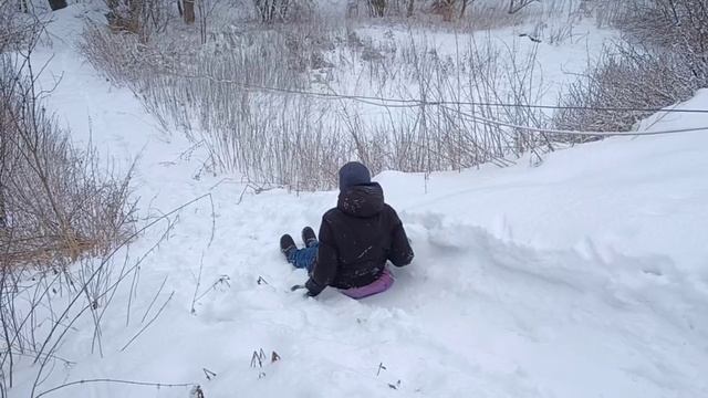 влад сделал это (катание с гор)