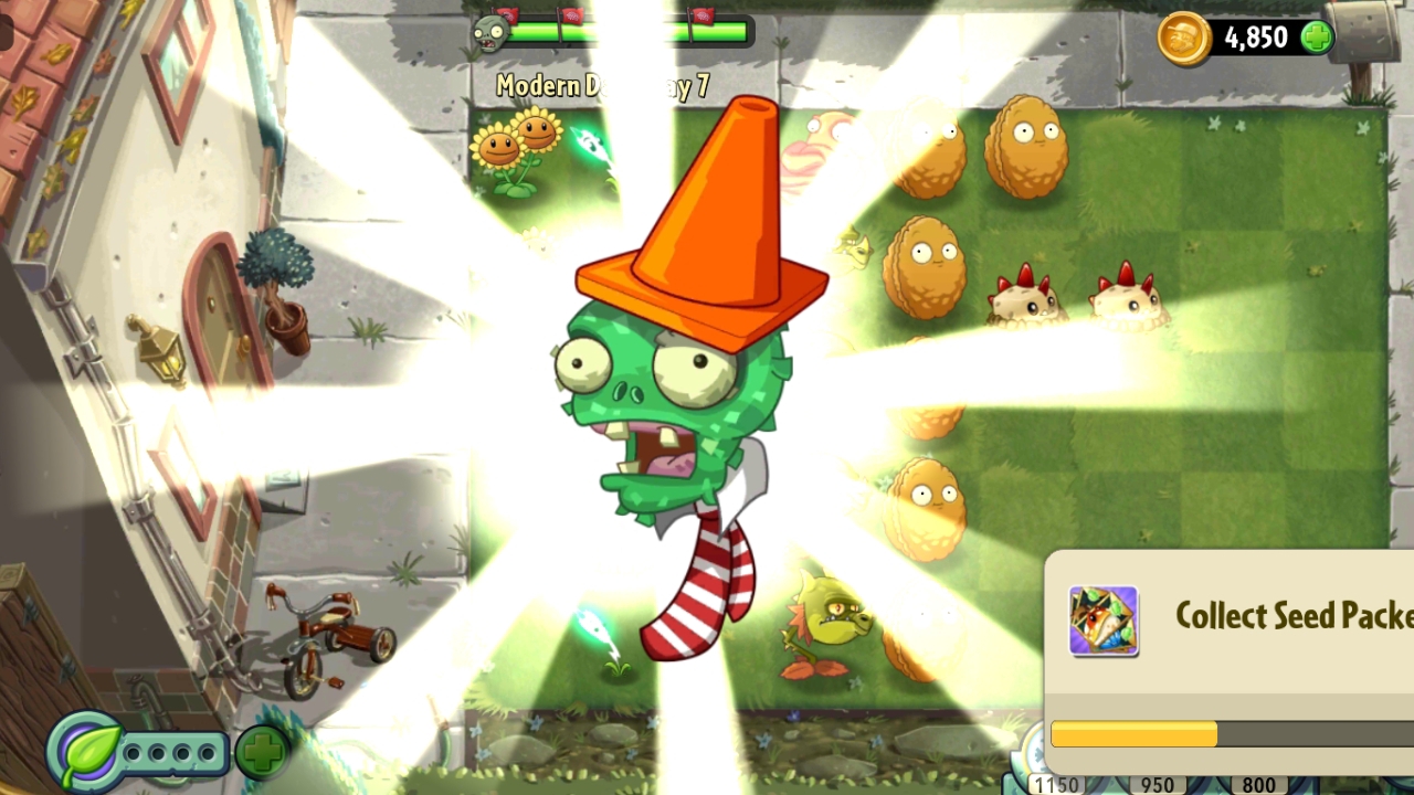 День 7 Современный День (Modern Day) —  Plants vs. Zombies 2