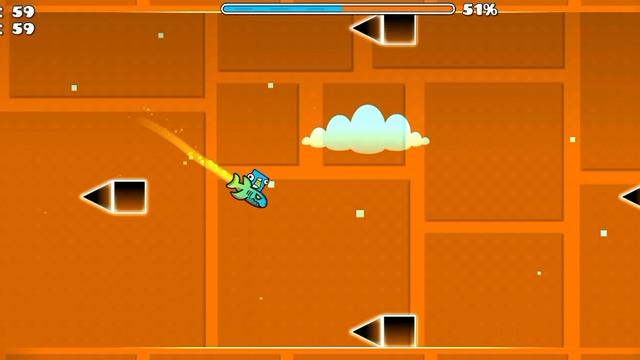 geometry dash burger level 3 "ultimate destruction" all coins