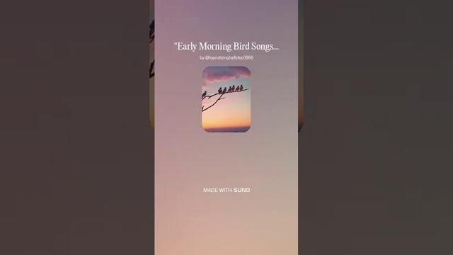 Lo-fi. Early Morning Bird Songs
