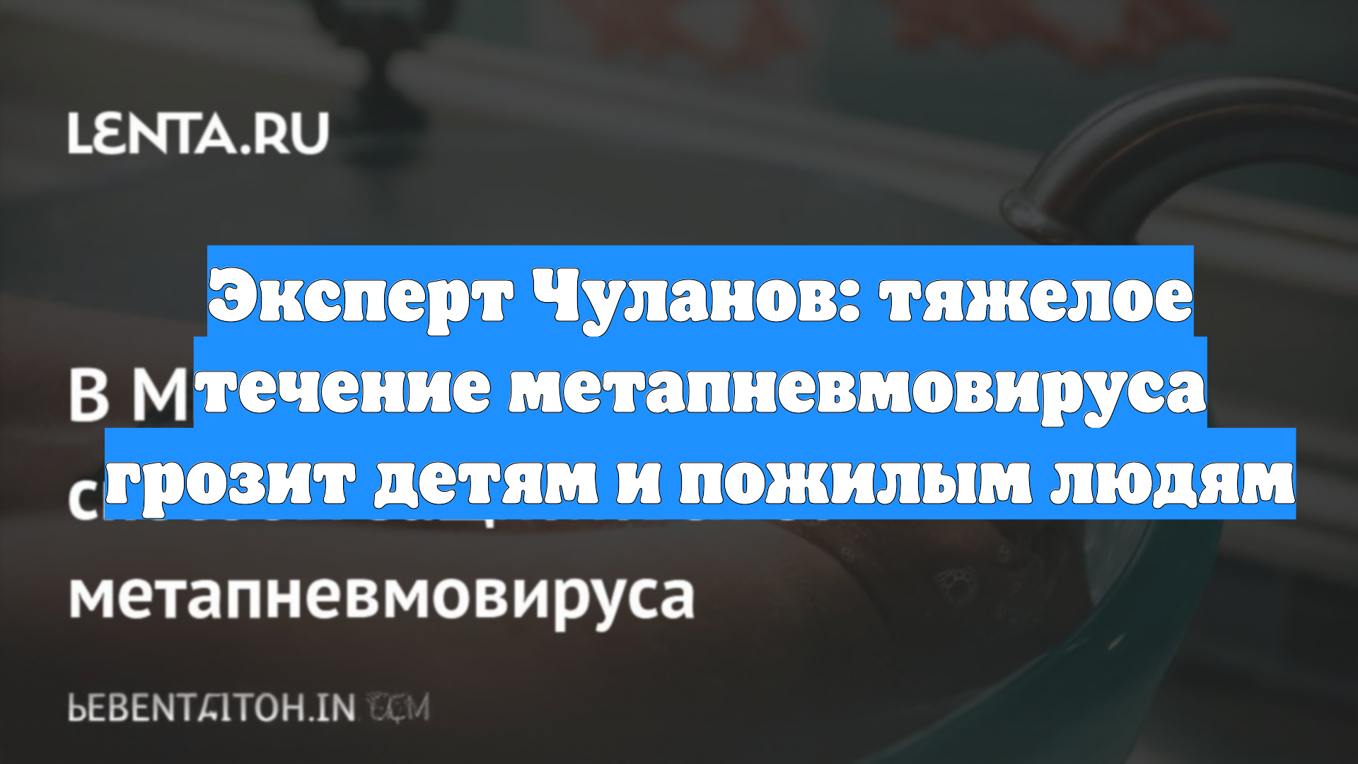 Эксперт Чуланов: тяжелое течение метапневмовируса грозит детям и пожилым людям