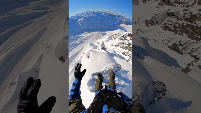 Travis Rice INSANE Drop in the Backcountry