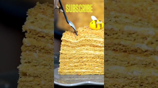 honey cake satisfying #shorts #short #satisfying #asmr