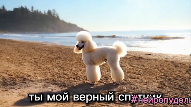 Белый  пудель
