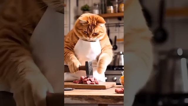 The cat is cooking #ai #cats #aicat #cat #catcute #cutecat