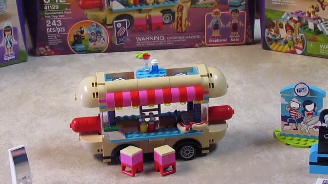 lego friends amusement park hot dog van