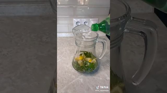 МОХИТО ДОМА 🏠 Для тех ,кому надела обычная газировка 🥤 #врек #рецепт #мохито #shorts