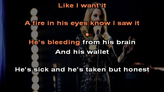 Lana Del Rey - You Can Be The Boss (Live Concert Privé) • KARAOKE