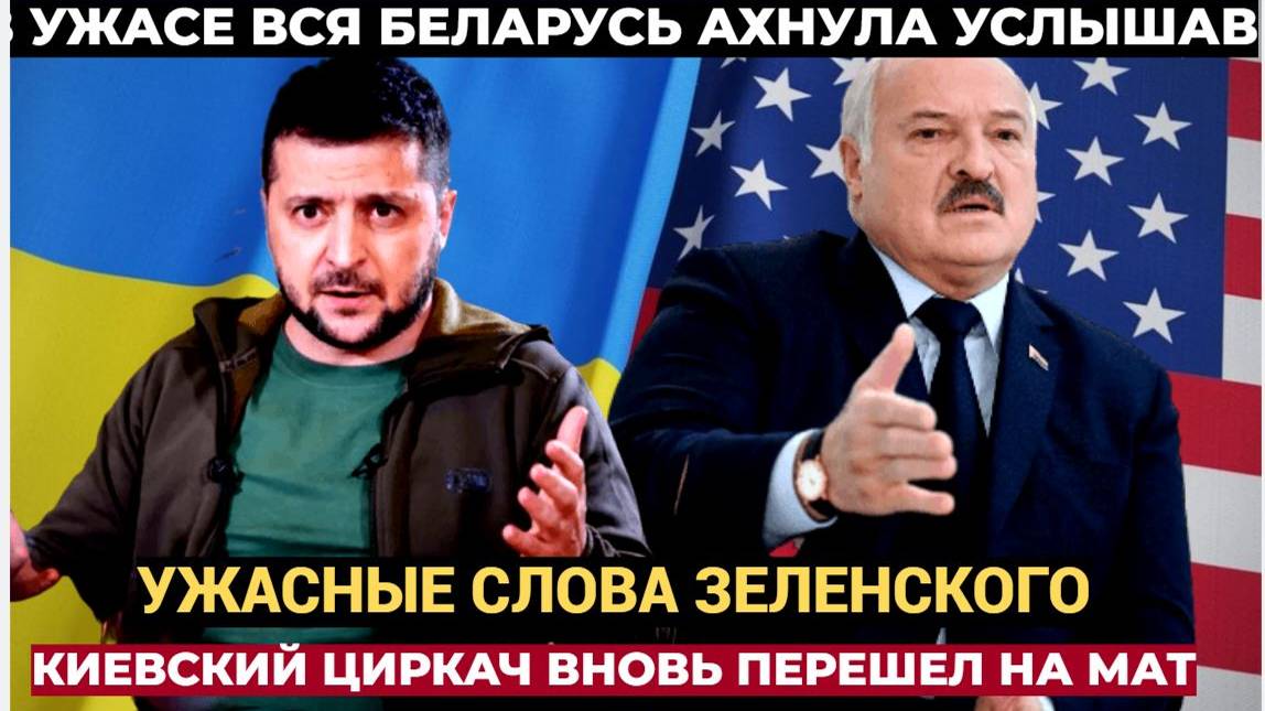 ВСЯ БЕЛАРУСЬ АХНУЛА УСЛЫШАВ СЛОВА ЗЕЛЕНСКОГО О ЛУКАШЕНКО! УЖАСНОЕ ЗРЕЛИЩЕ