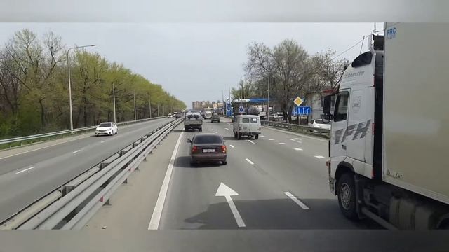 Абинск - Раменское. ч.2 ПРОБКА, обочники.
