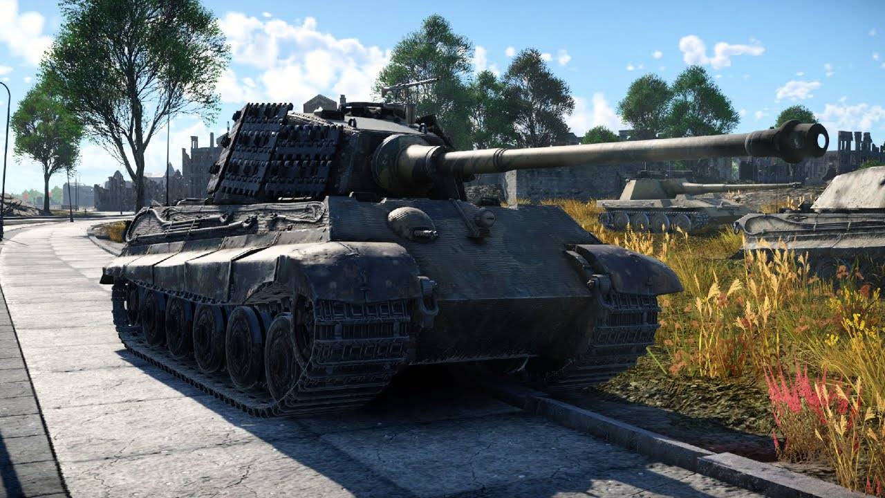 Tiger II (H) Sla 16. - Realistic Battles - War Thunder (360p)