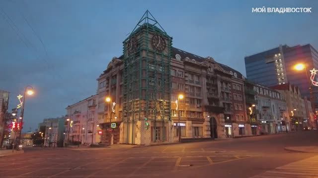 Владивосток раннее октябрьское утро (9 октября 2021).