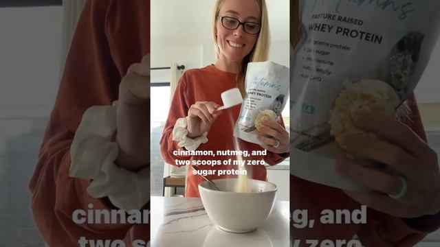 My healthy Banana Cream Pancake 🥞 #shorts