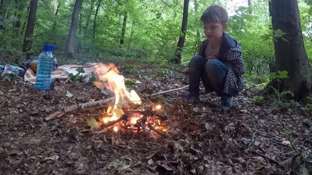Як ми пекли зефір на вогні з Данилом